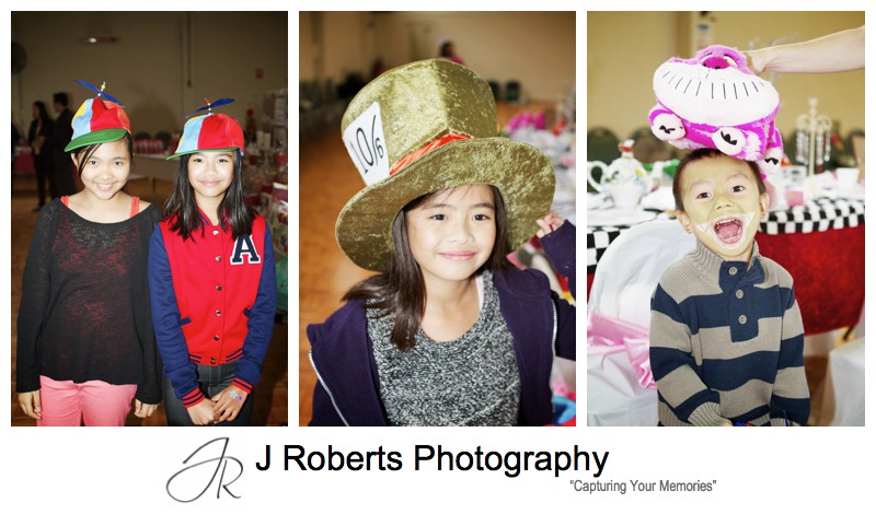 Kids in crazy hats - Party Photography Sydney