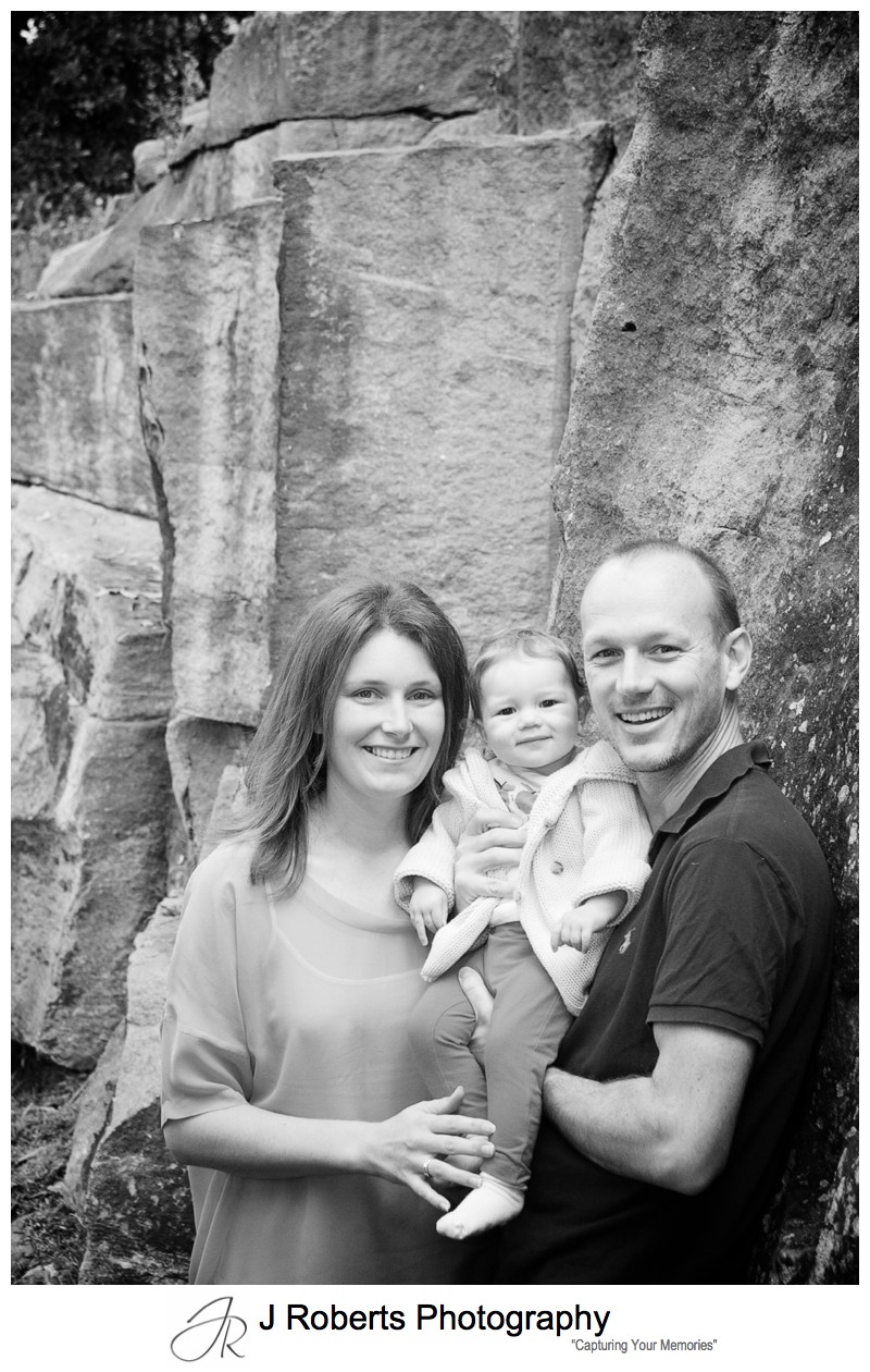 Family portrait with sydney sandstone - family portrait photography balmain