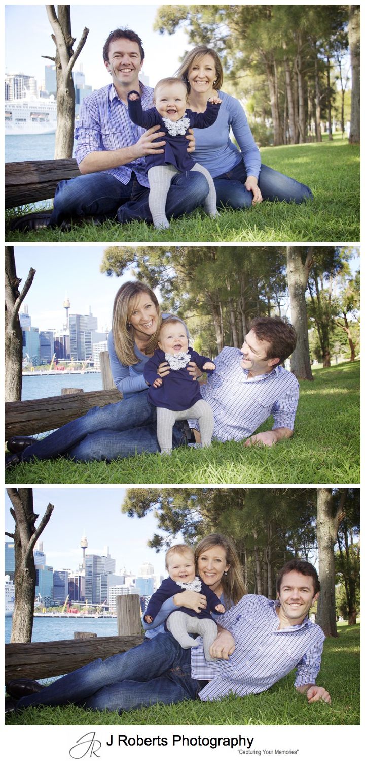 Family portraits in a park in balmain - family portrait photography sydney