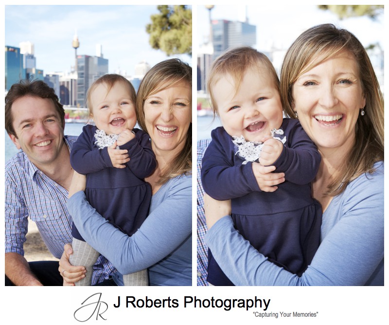 Laughing family portraits - family portrait photography sydney