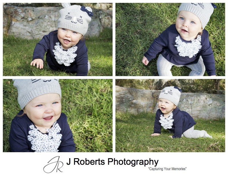 Portraits of a 9 month old baby girl - family portrait photography sydney