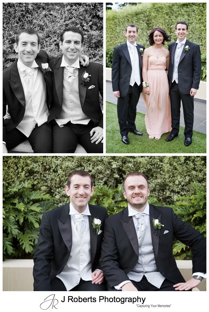 Groom with his groomsmen - sydney wedding photography