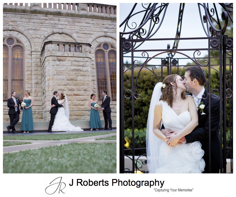 Kissing couple - wedding photography sydney