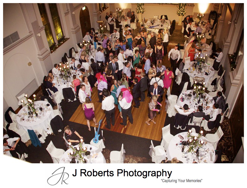 Rocking wedding reception dance floor - wedding photography sydney