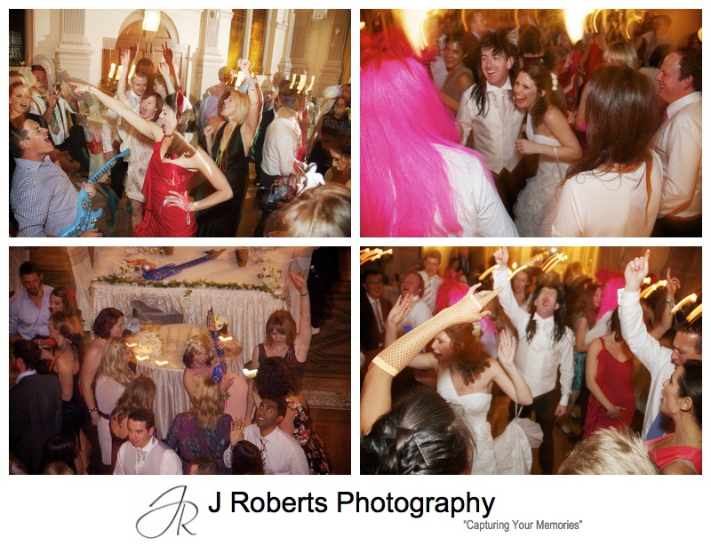 Dancefloor action - wedding photography sydney