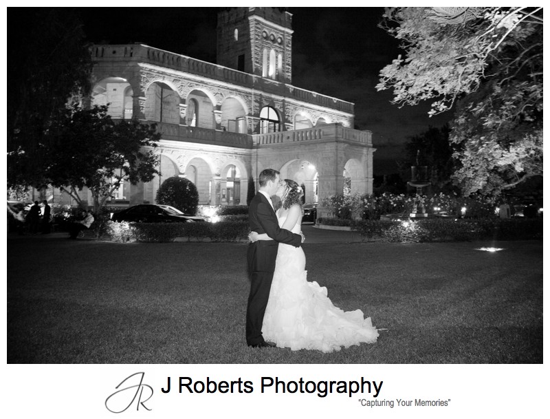 Night photographs at curzon hall - wedding photography sydney