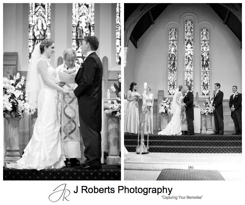 Couples first kiss - wedding photography sydney