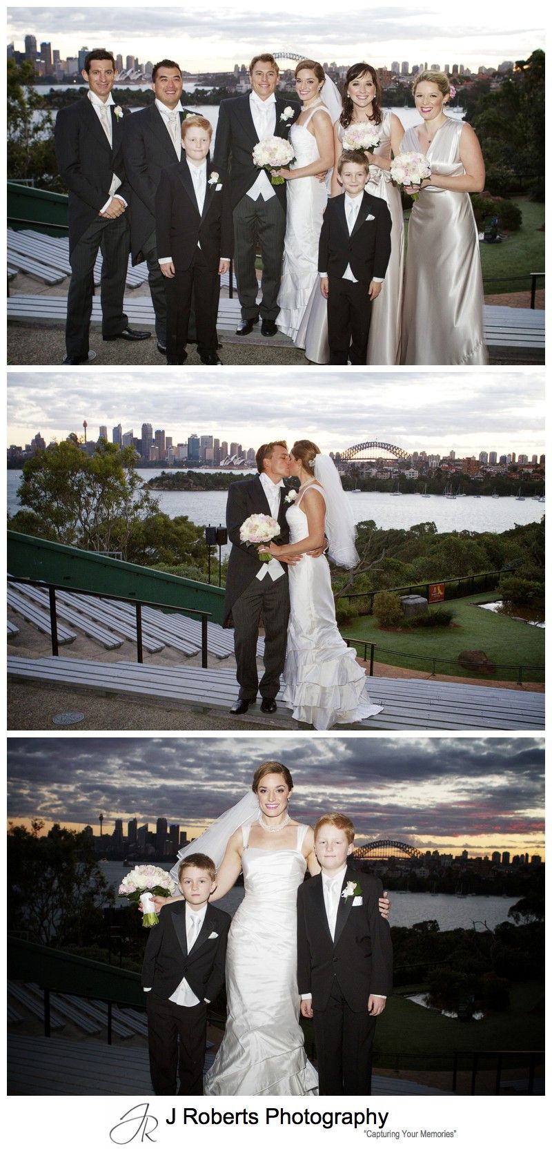 Sunset wedding photographs at Taronga Zoo Sydney - wedding photography sydney