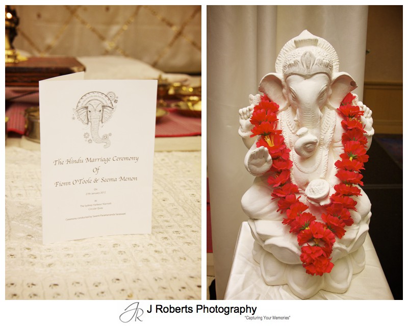 Hindu Marriage Blessing at Sydney Harbour Marriott - wedding photography sydney