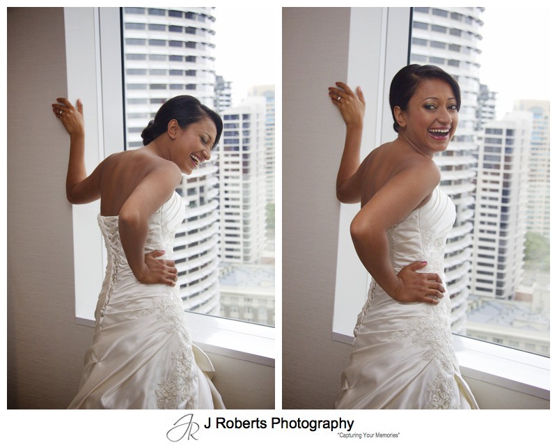 Laughing Bride - wedding photography sydney
