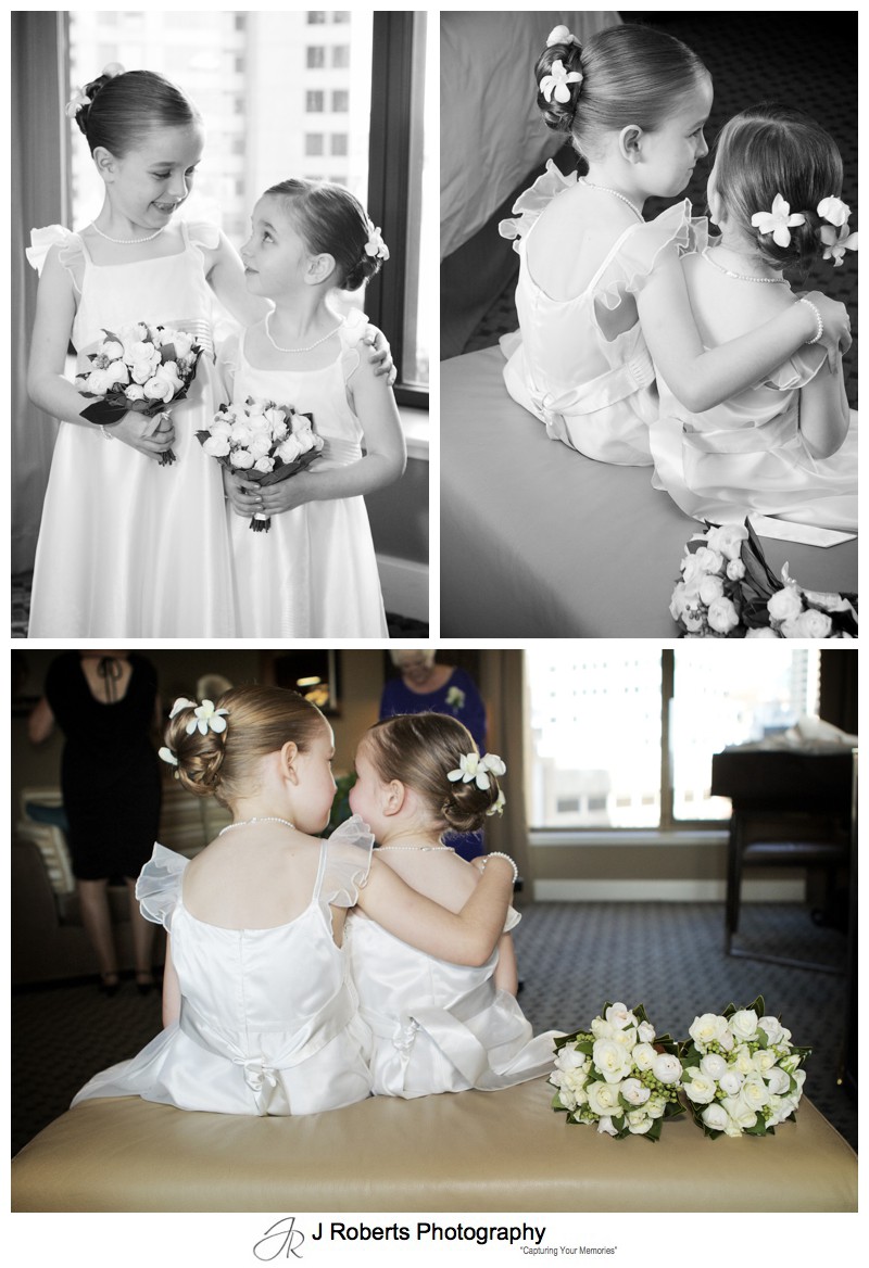 Young flower girls - wedding photography sydney