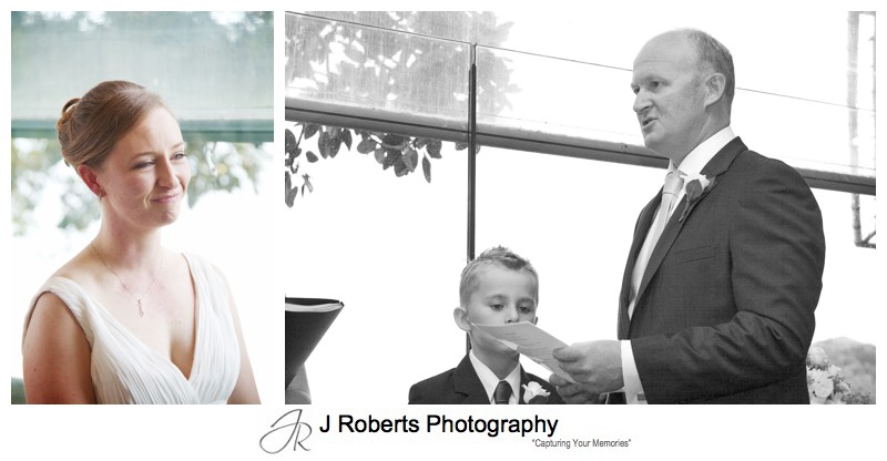 Groom saying his vows - wedding photography sydney