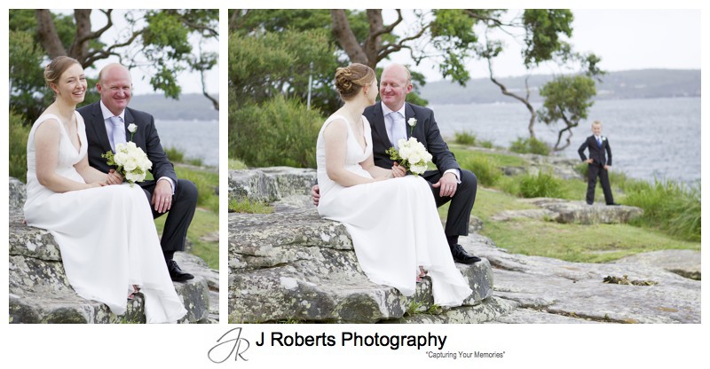 Bridal couple the island balmoral beach - wedding photography sydney