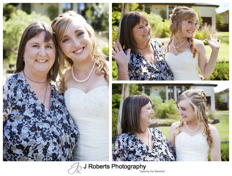 Bride with her mother - wedding photography sydney