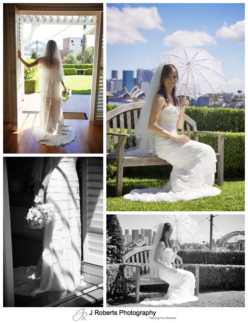 Bride with parasol = wedding photography sydney