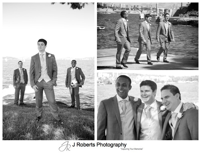Groom with his groomsmen before the wedding - wedding photography sydney