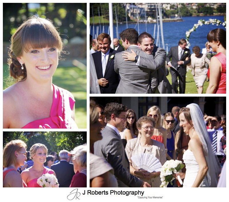 Celebrations after marriage ceremony - wedding photography sydney