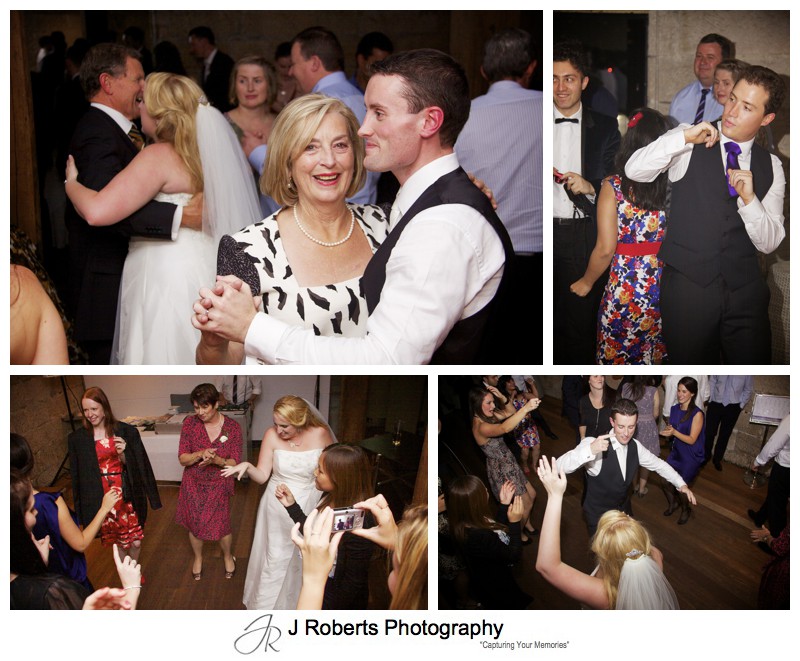 Guests dancing at wedding reception - wedding photography sydney
