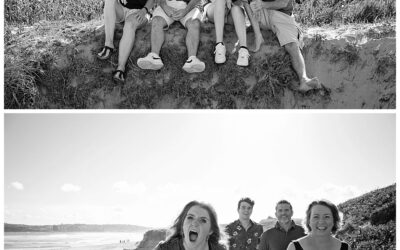 Family portraits with teens before they fly the coop with family fun at the beach – Long Reef Beach Sydney