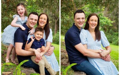 Gorgeous Family Portraits with young children having fun at Echo Point Roseville Chase Sydney