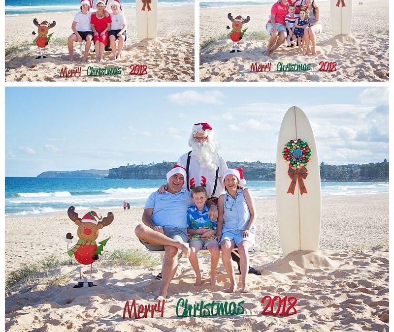 Aussie Santa Photos at Long Reef Beach First Session for 2018 Fabulous Afternoon Light – Beach Santa Photos Sydney