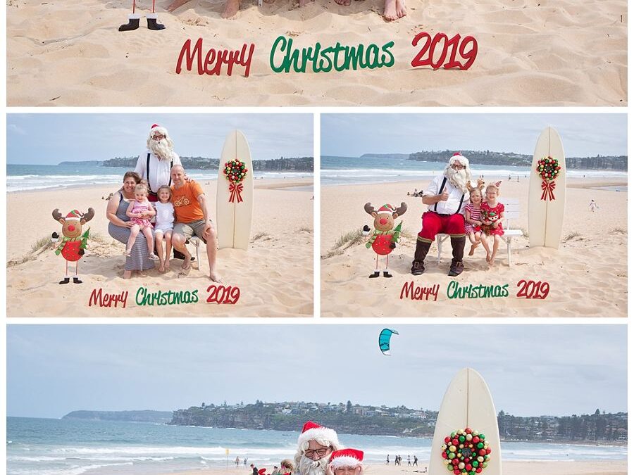 Aussie Santa Photos at Long Reef Beach Sydney – A beautiful Sunday Afternoon at the beach – Northern Beaches Santa