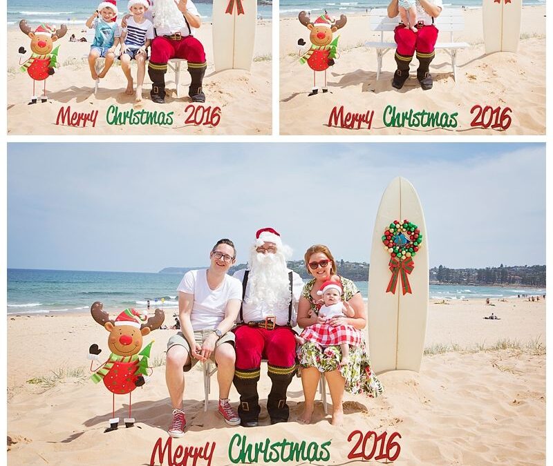 Aussie Santa Photos at Long Reef Beach on a beautiful Sunday afternoon in December – Northern Beaches Santa Photos