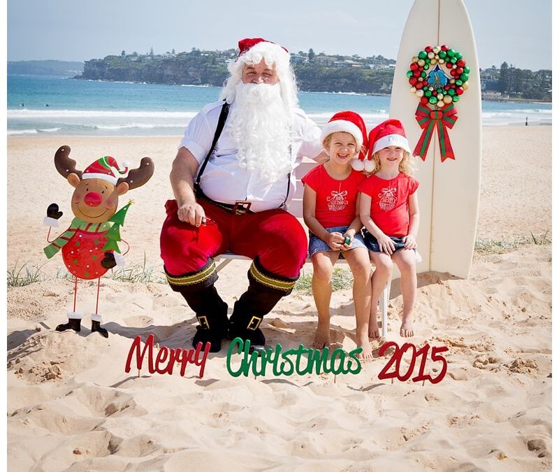 Aussie Santa Photos at Long Reef Beach on a lovely sunny Thursday afternoon in December – Sydney Professional Photographer