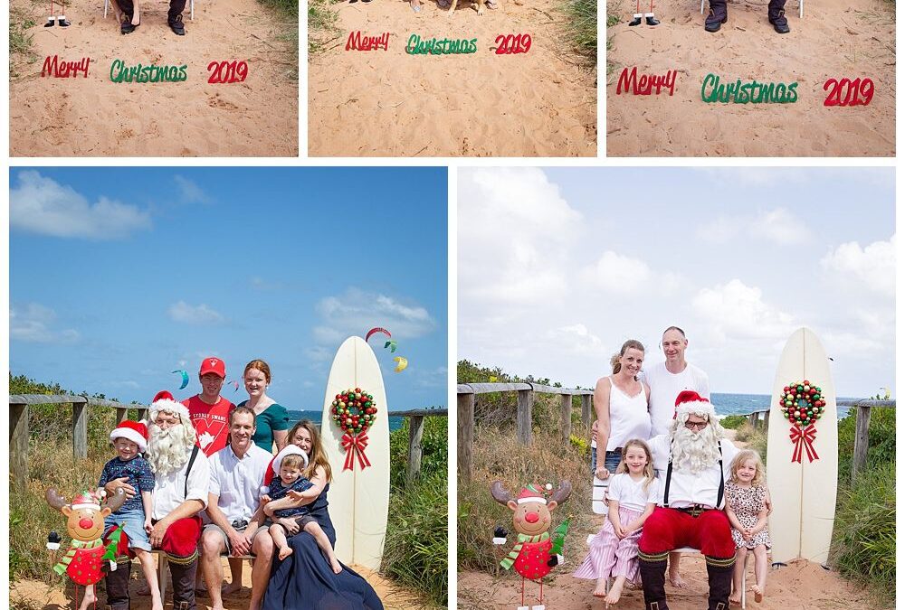 Aussie Santa Photos at Long Reef Beach Sydney – Santa is back to his usual antics for 2019 – Sydney Beach Santa