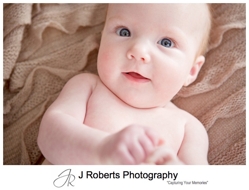 Baby Portrait Photography Sydney – 3 Months Old Baby Emily – Family Home St Ives – Sydney Baby Photographer