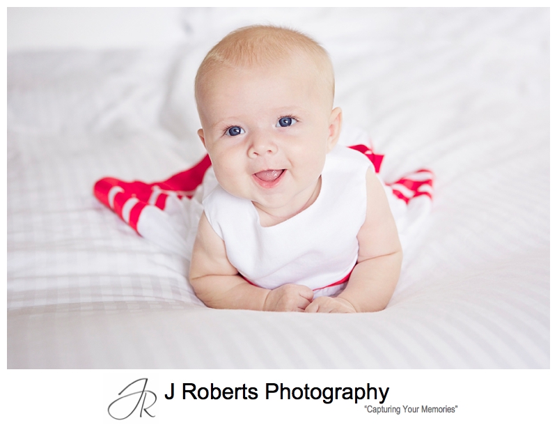 Baby Portrait Photography Sydney on location in the family home Neutral Bay – Eloise @ 12 Weeks Old – Sydney Baby Photographer