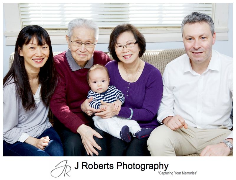 Family Portrait Photography Sydney – Multi Generation Portraits – Rod Park Russell Lea Sydney – Professional Portraits