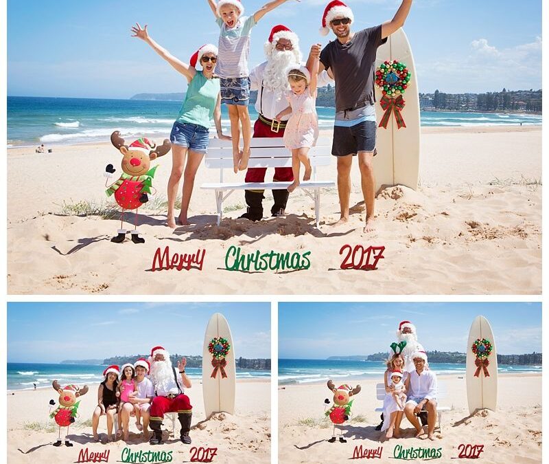 Long Reef Beach Santa Photos Sydney Aussie Santa in the Heat – Aussie Santa Photos at Long Reef Beach – Professional Photographs