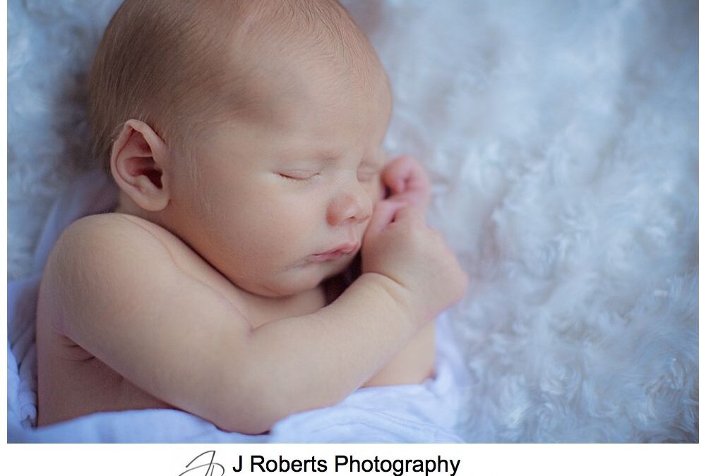 Newborn Baby Portrait Photographer – Northern Beaches Sydney In Family Home – Professional Portrait Photographer