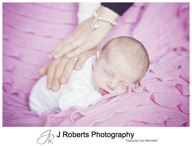 Newborn Baby Portrait Photography Sydney – Family Home Turramurra – Little Miss Charlotte Precious @ 14 Days Old