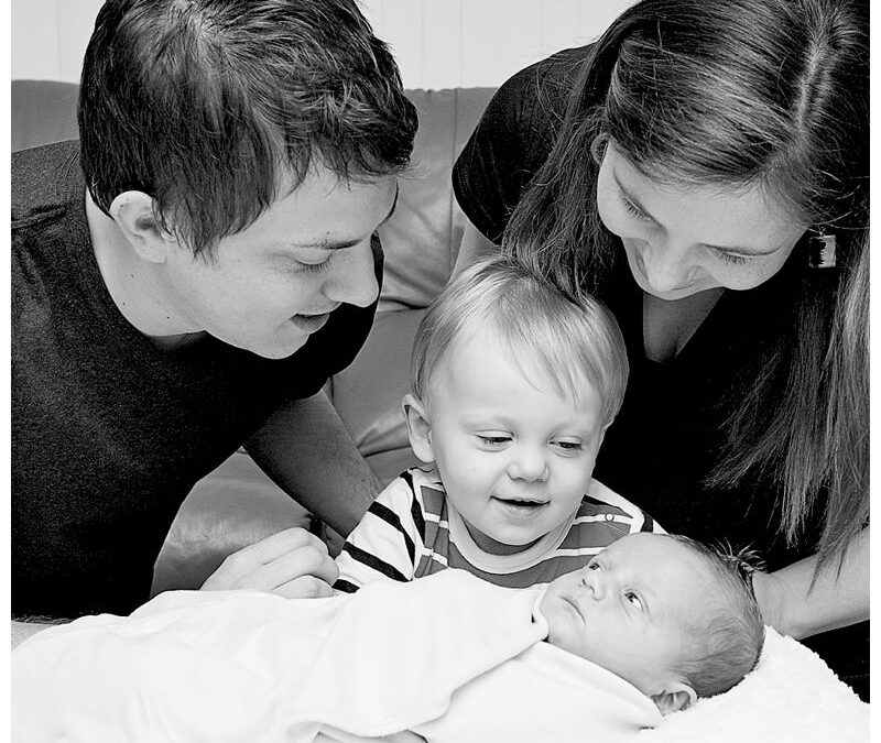 Newborn Baby Portraits Family Home Lane Cove – Baby Benji @ 5 Days New with Brother – Sydney Baby Photographer