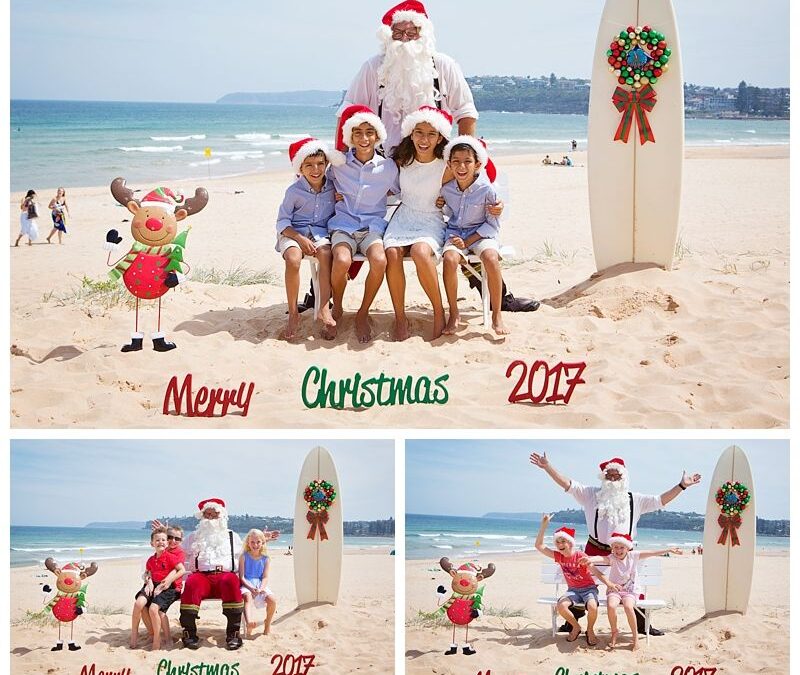 Northern Beaches Santa at the Beach with an Aussie Feel Long Reef Beach Sydney – Professional Santa Photos at the beach Sydney