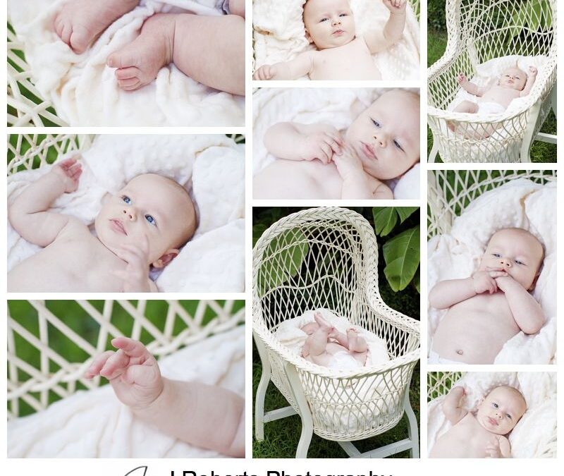 Baby William & His Antique Wicker Bassinet – Sydney Baby Portrait Photographer on Location in the Family Home Northern Beaches