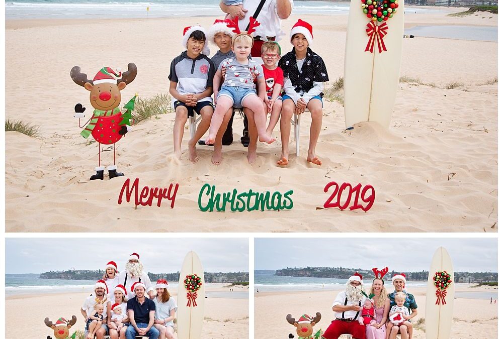 Sydney Santa Photos at the Beach by J Roberts Photography at Long Reef Beach – Professional Beach Santa Photos