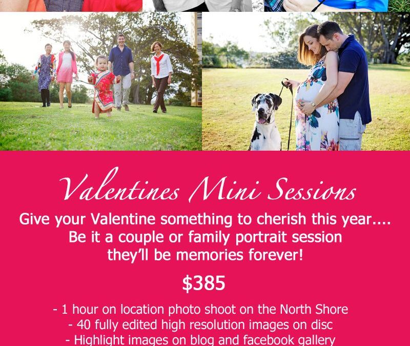 Valentine’s Portrait Photography Voucher – Sydney Photographer Valentine’s Day Idea – Memories Captured for Valentine’s Day