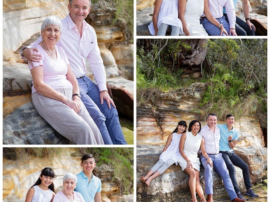 Family Portrait Photography Sydney Family Visiting from Overseas – Echo Point Reserve Roseville Chase