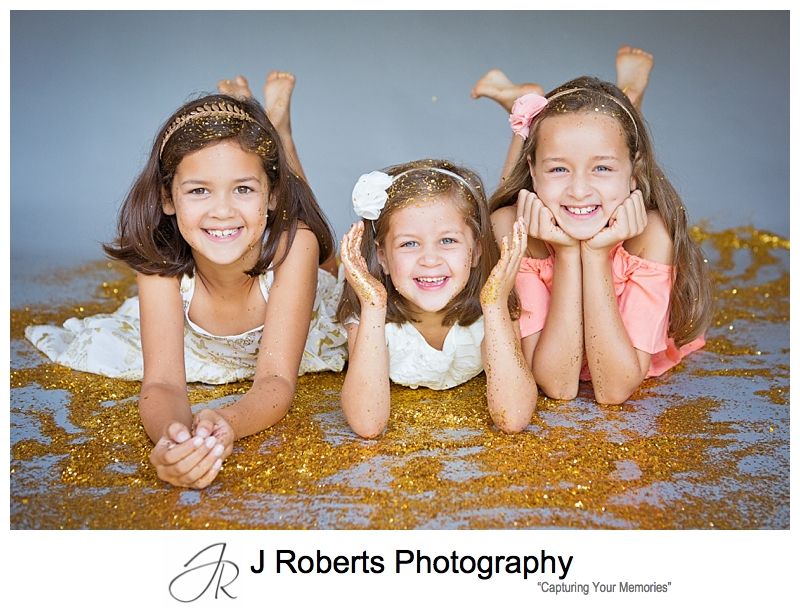 Glitter Mini Portrait Sessions Sydney – Lots of Fun with Glitter – Professional Childrens Portrait Photography Sydney