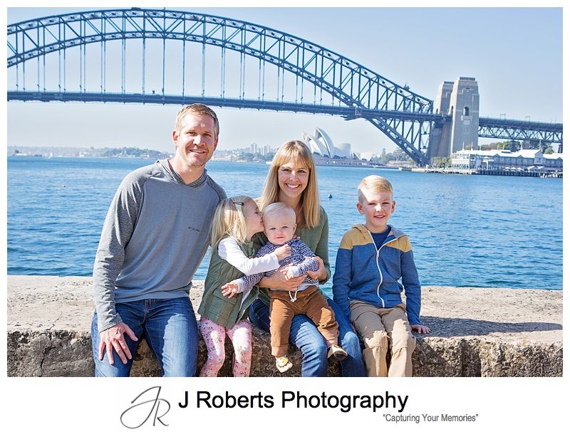 Overseas Visitors Family Portrait Photography Sydney – Californian Family at Blues Point Sydney – Professional Family Photograph