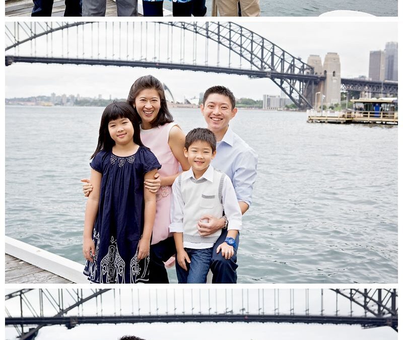 Overseas Visitors Family Portrait Photography in Sydney at Blue Point Reserve Great Harbour Views for Sydney Family Photos