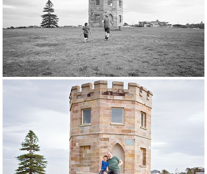 Sydney Docu Style Family Portrait Photography – Father and Son Adventures – Bare Island La Perouse – Professional Photographer