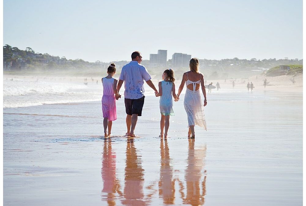 Sydney Family Portrait Photographer Fun Summer Afternoon Session at Long Reef Beach